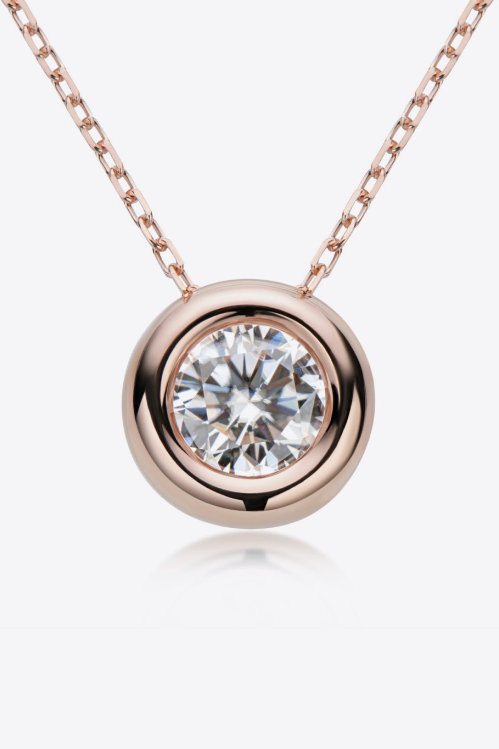 1 Carat Moissanite Pendant 925 Sterling Silver Necklace - Kaaya Closet