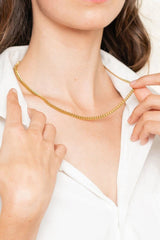 18K Gold Plated Curb Chain Necklace - Kaaya Closet